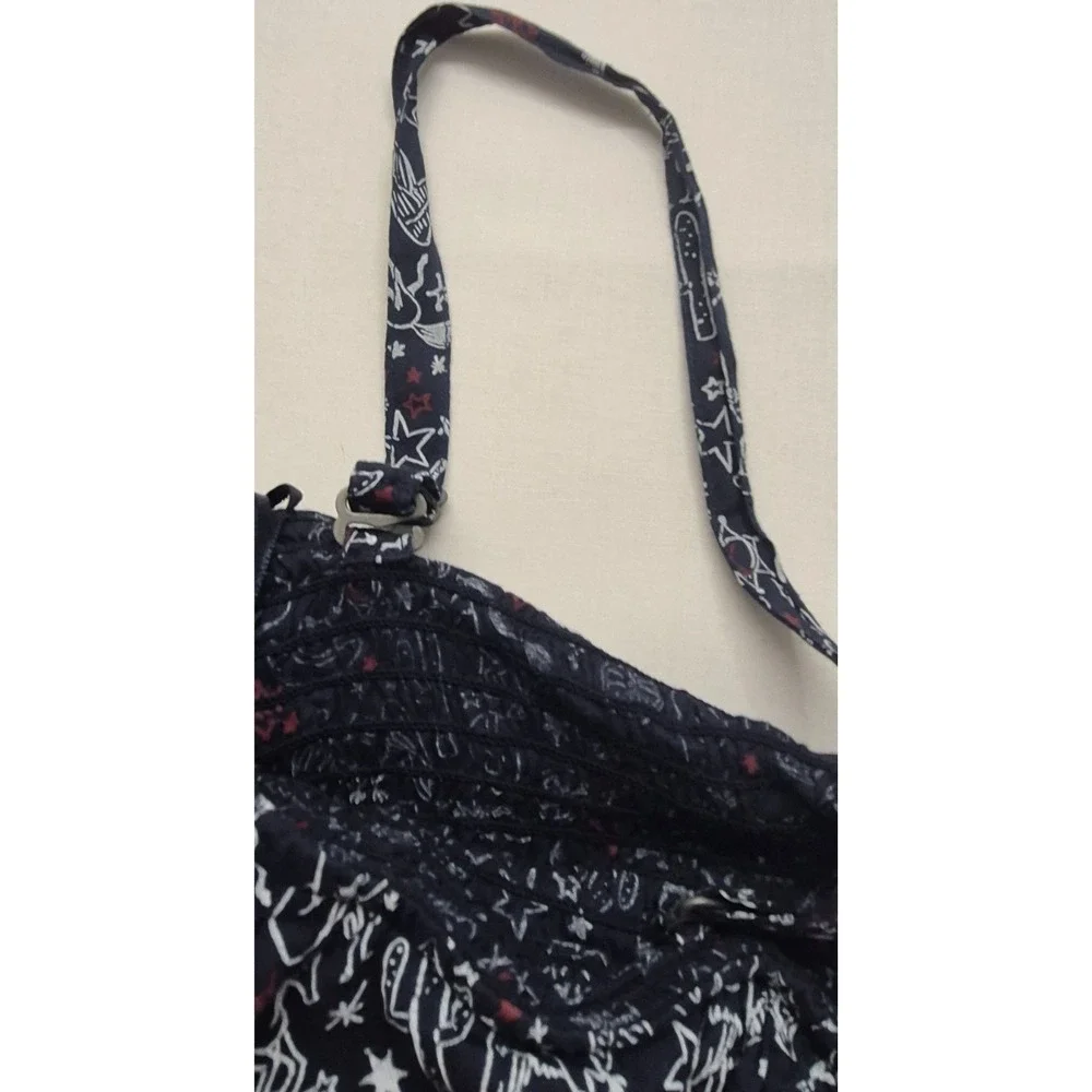 Ariat women's XL Howdy Print top 2 tier ruffle western cowgirl boho‎ Cami tank